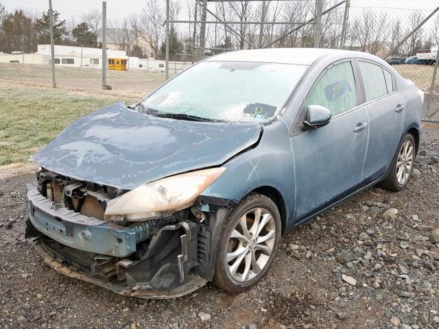 JM1BL1S62A1143275 - 2010 MAZDA 3 S BLUE photo 2