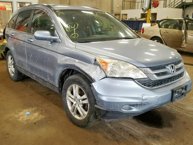 5J6RE4H77AL045643 - 2010 HONDA CR-V EXL BLUE photo 1