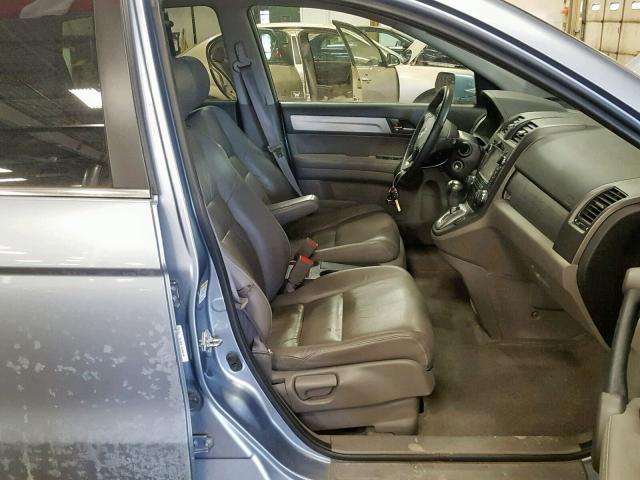 5J6RE4H77AL045643 - 2010 HONDA CR-V EXL BLUE photo 5