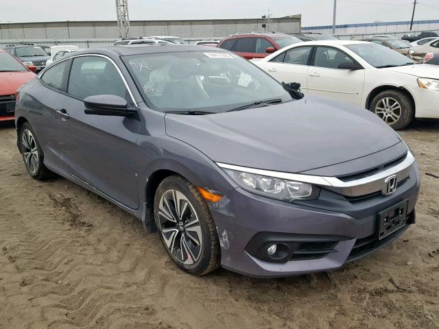 2HGFC3B79JH356121 - 2018 HONDA CIVIC EXL GRAY photo 1