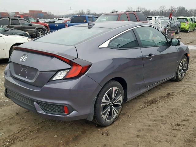 2HGFC3B79JH356121 - 2018 HONDA CIVIC EXL GRAY photo 4