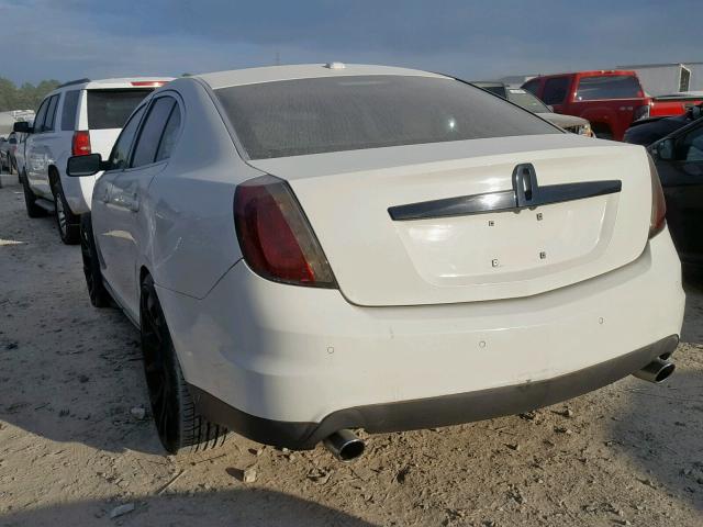 1LNHM93R49G612255 - 2009 LINCOLN MKS WHITE photo 3