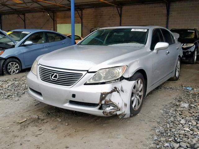 JTHBL46FX75040133 - 2007 LEXUS LS 460 SILVER photo 2