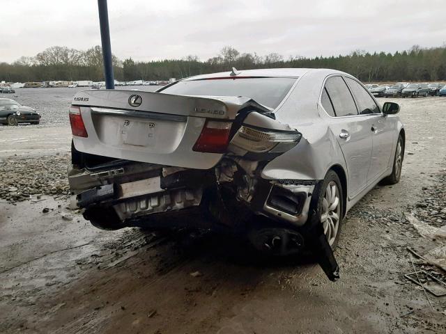 JTHBL46FX75040133 - 2007 LEXUS LS 460 SILVER photo 4