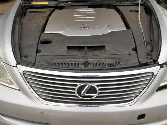 JTHBL46FX75040133 - 2007 LEXUS LS 460 SILVER photo 7