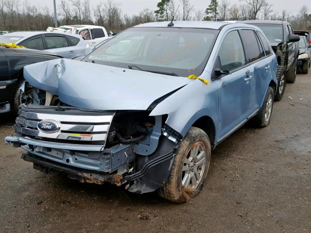 2FMDK38C18BA53310 - 2008 FORD EDGE SEL BLUE photo 2