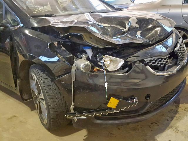 KNAFZ4A81E5150895 - 2014 KIA FORTE EX BLACK photo 9