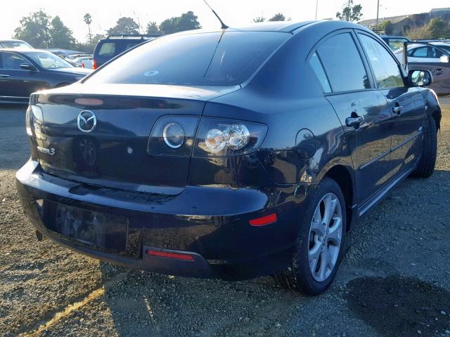 JM1BK324581864259 - 2008 MAZDA 3 S BLACK photo 4