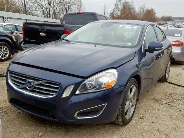 YV1612FH5D2175171 - 2013 VOLVO S60 T5 BLUE photo 2