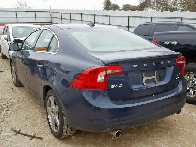 YV1612FH5D2175171 - 2013 VOLVO S60 T5 BLUE photo 3