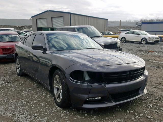 2C3CDXHG3FH879496 - 2015 DODGE CHARGER SX CHARCOAL photo 1