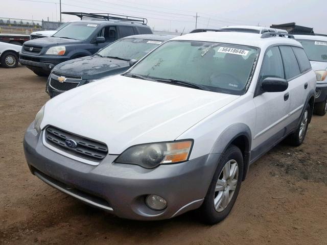 4S4BP61C457301655 - 2005 SUBARU LEGACY OUT WHITE photo 2