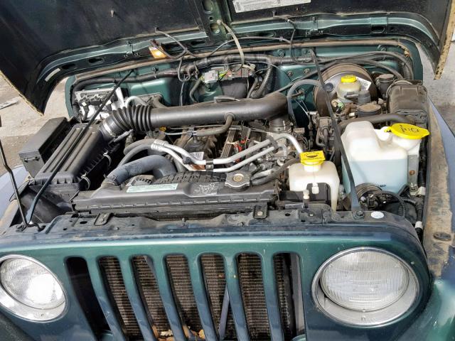 1J4FA59S9YP799976 - 2000 JEEP WRANGLER / GREEN photo 7