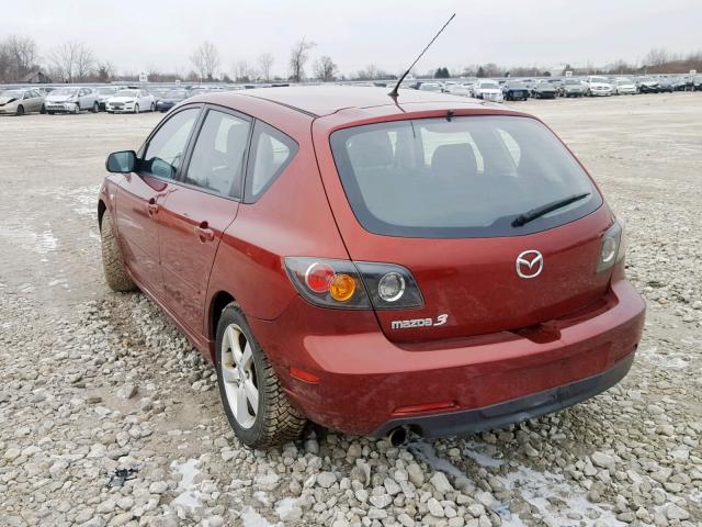 JM1BK143961497131 - 2006 MAZDA 3 HATCHBAC RED photo 3