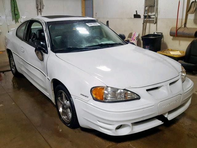 1G2NV12E72C301215 - 2002 PONTIAC GRAND AM G WHITE photo 1