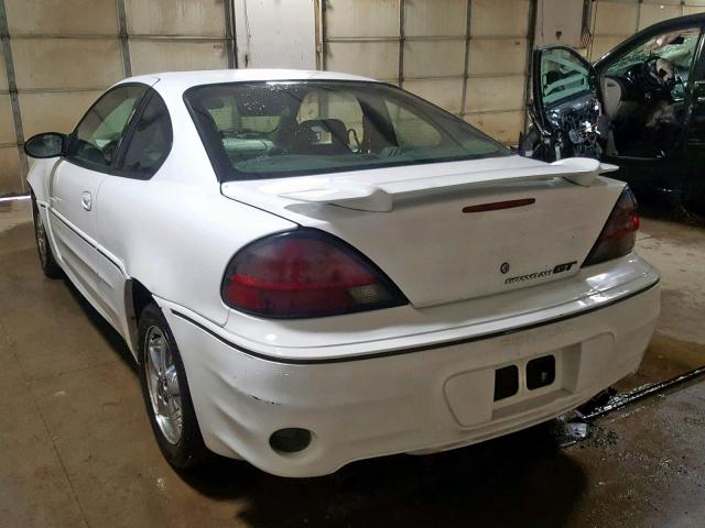 1G2NV12E72C301215 - 2002 PONTIAC GRAND AM G WHITE photo 3