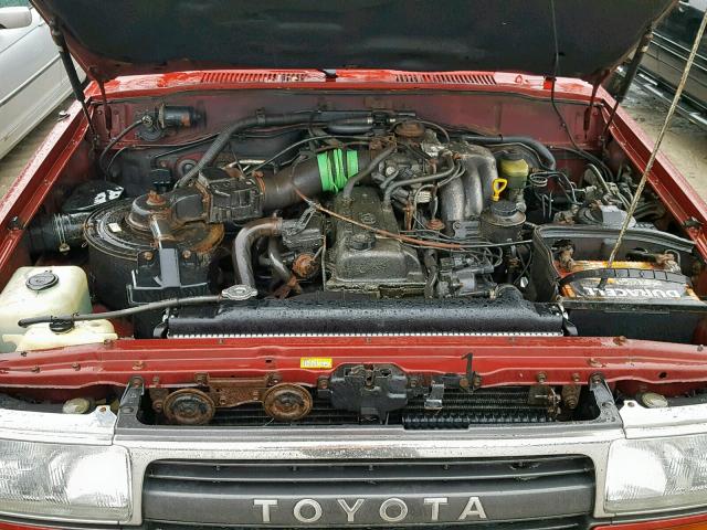 JT3DJ81W3R0085806 - 1994 TOYOTA LAND CRUIS RED photo 7