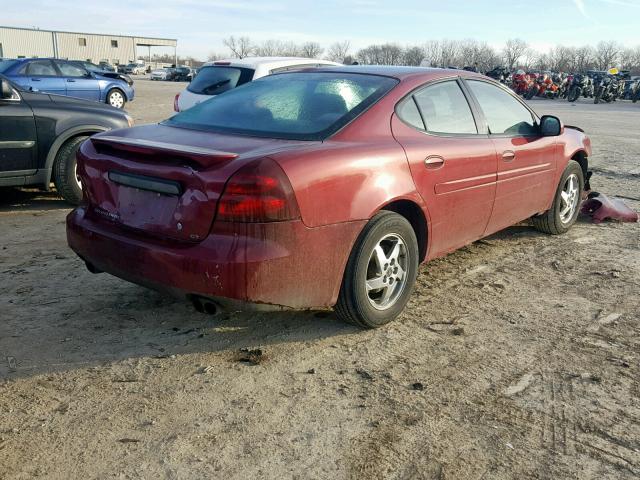 2G2WP522641348756 - 2004 PONTIAC GRAND PRIX MAROON photo 4