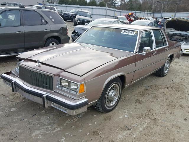 1G4AP69Y9EH825714 - 1984 BUICK LESABRE LI BROWN photo 2