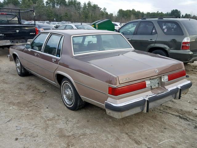 1G4AP69Y9EH825714 - 1984 BUICK LESABRE LI BROWN photo 3