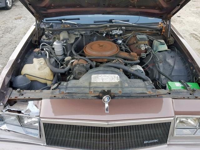 1G4AP69Y9EH825714 - 1984 BUICK LESABRE LI BROWN photo 7