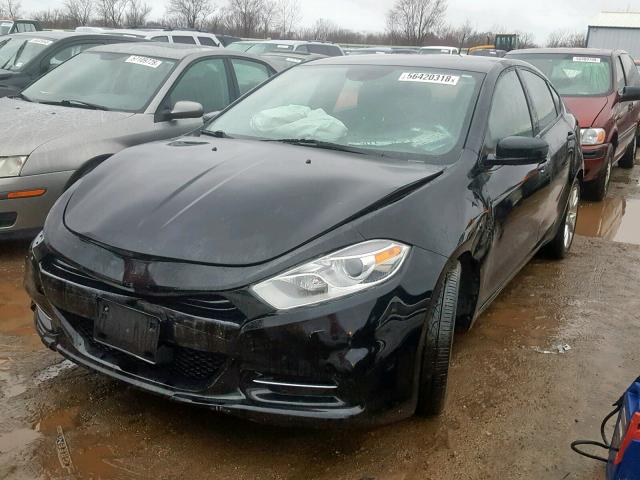 1C3CDFBH8DD111048 - 2013 DODGE DART SXT BLACK photo 2