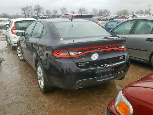 1C3CDFBH8DD111048 - 2013 DODGE DART SXT BLACK photo 3