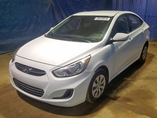 KMHCT4AE4HU240481 - 2017 HYUNDAI ACCENT SE WHITE photo 2