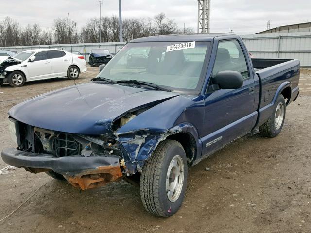 1GTCS1440XK510163 - 1999 GMC SONOMA BLUE photo 2