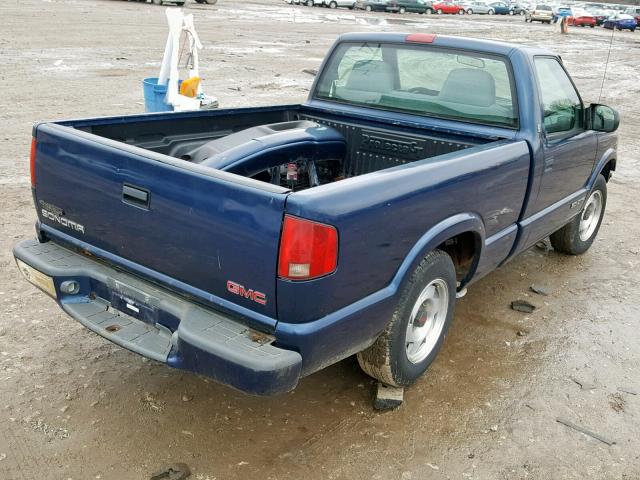 1GTCS1440XK510163 - 1999 GMC SONOMA BLUE photo 4