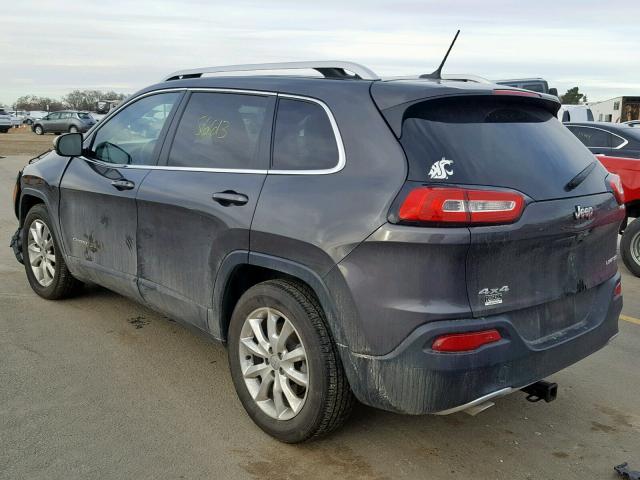 1C4PJMDS6EW282888 - 2014 JEEP CHEROKEE L BROWN photo 3