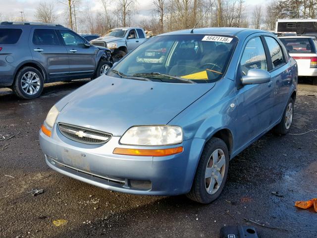 KL1TD56686B526827 - 2006 CHEVROLET AVEO BASE ლურჯი ფოტო 2
