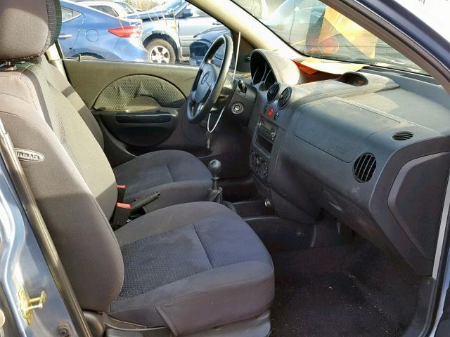KL1TD56686B526827 - 2006 CHEVROLET AVEO BASE ლურჯი ფოტო 5