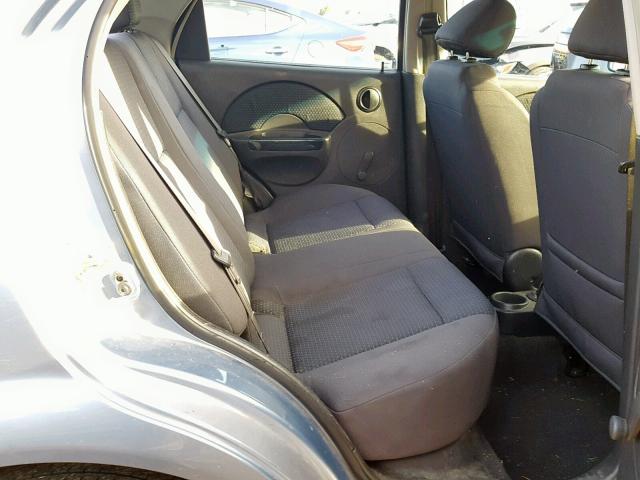 KL1TD56686B526827 - 2006 CHEVROLET AVEO BASE ლურჯი ფოტო 6