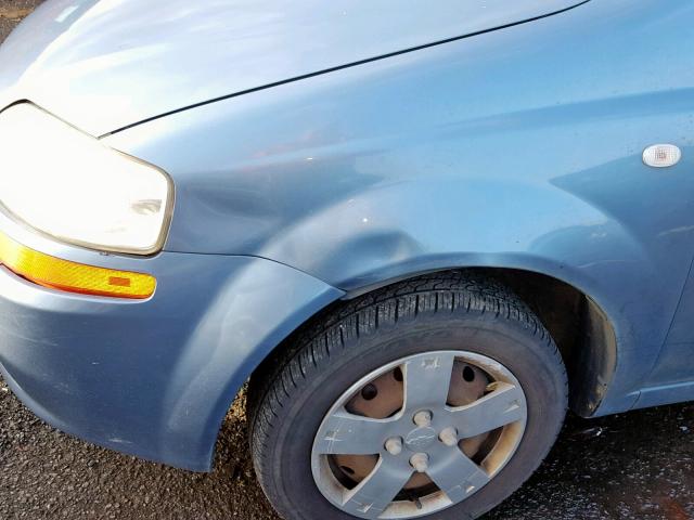 KL1TD56686B526827 - 2006 CHEVROLET AVEO BASE ლურჯი ფოტო 9