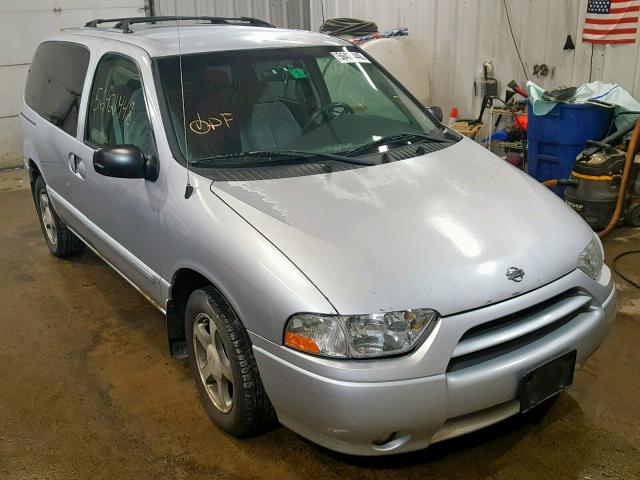 4N2ZN15T11D830933 - 2001 NISSAN QUEST GXE SILVER photo 1