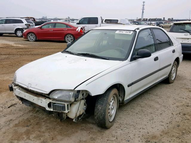 JHMEG8644NS018277 - 1992 HONDA CIVIC DX WHITE photo 2