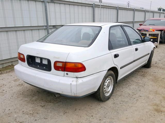 JHMEG8644NS018277 - 1992 HONDA CIVIC DX WHITE photo 4