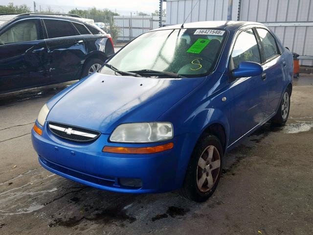 KL1TD52685B410550 - 2005 CHEVROLET AVEO BASE 蓝色 照片 2