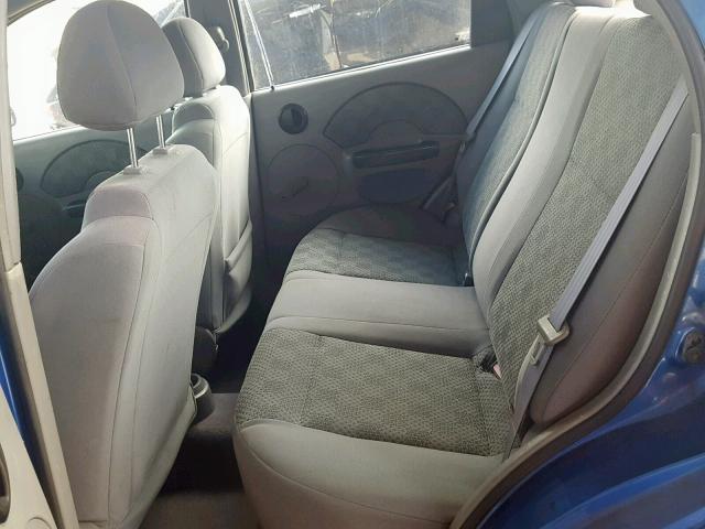 KL1TD52685B410550 - 2005 CHEVROLET AVEO BASE 蓝色 照片 6