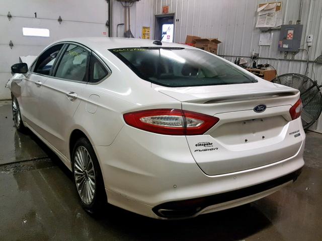 3FA6P0D95FR114444 - 2015 FORD FUSION TIT WHITE photo 3