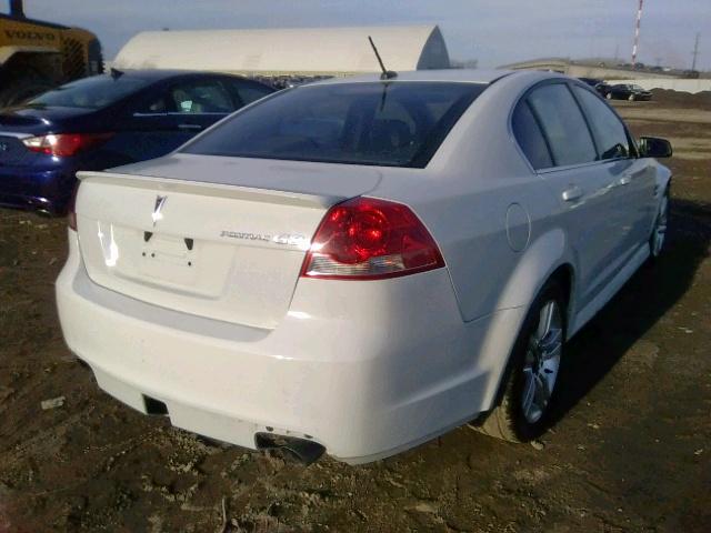 6G2ER57789L201210 - 2009 PONTIAC G8 WHITE photo 4