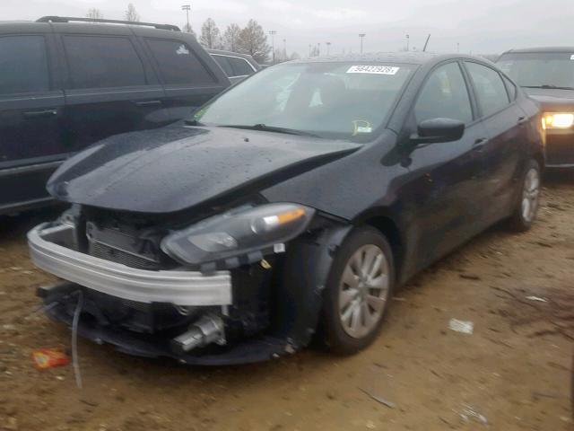 1C3CDFBB6ED668750 - 2014 DODGE DART SXT BLACK photo 2