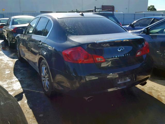 JNKCV61E09M311668 - 2009 INFINITI G37 BASE BLACK photo 3