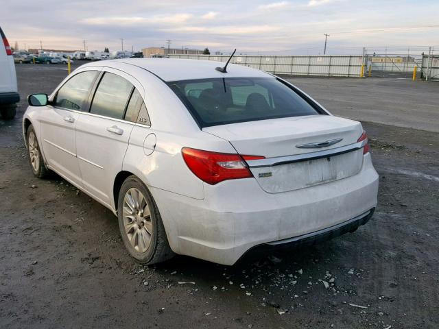 1C3BC4FG8BN553873 - 2011 CHRYSLER 200 LX WHITE photo 3