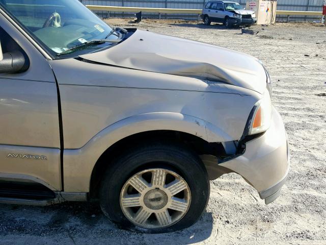 5LMEU88H64ZJ04165 - 2004 LINCOLN AVIATOR 棕色 照片 9