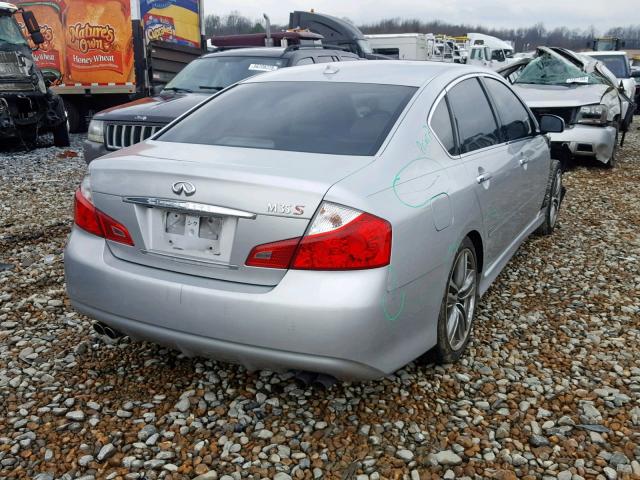 JNKCY01E89M800047 - 2009 INFINITI M35 BASE GRAY photo 4