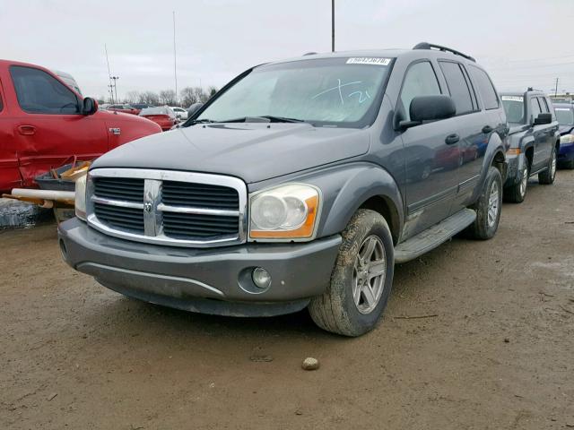 1D4HB48D15F576621 - 2005 DODGE DURANGO SL GRAY photo 2