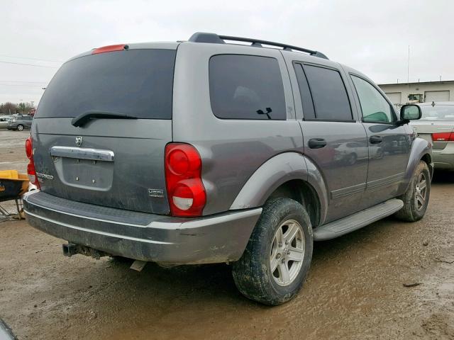 1D4HB48D15F576621 - 2005 DODGE DURANGO SL GRAY photo 4