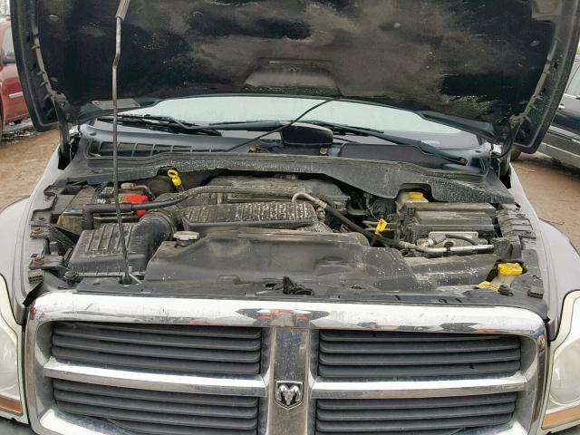 1D4HB48D15F576621 - 2005 DODGE DURANGO SL GRAY photo 7